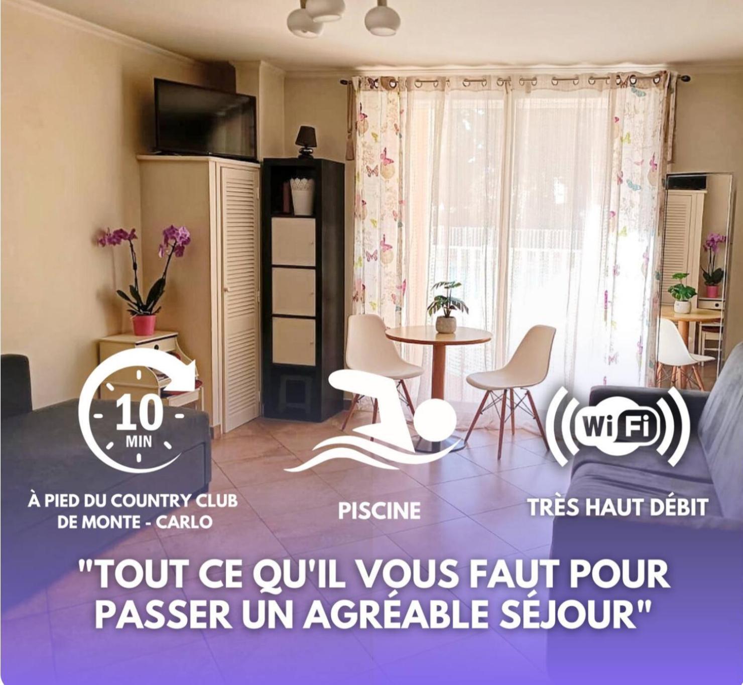 Direct Monaco Studio Devant Piscine Beausoleil Kültér fotó
